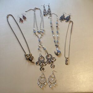 Jewelry Bundle: 4-Necklaces & 5-Pair Earrings